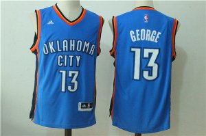 Maillot De Basket Oklahoma City Thunder Paul George 13 Tissus Sportif Fans Edition Bleu